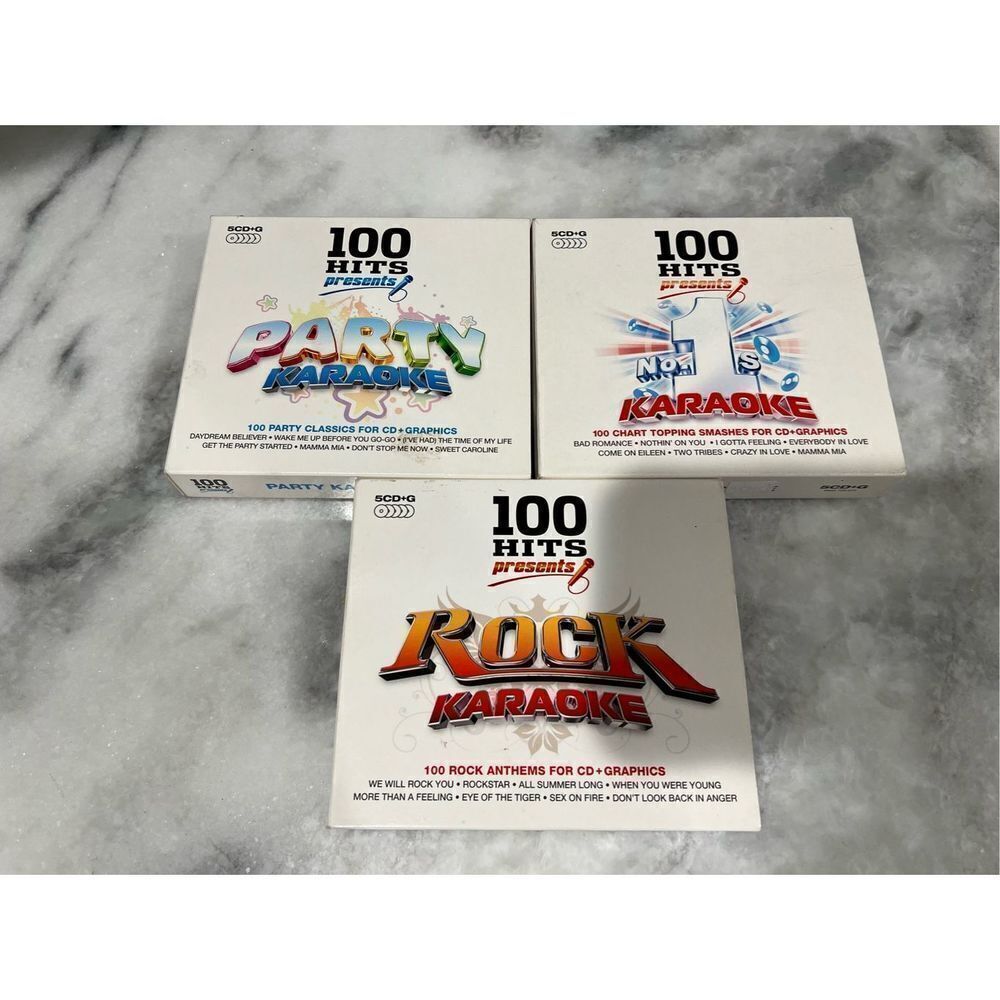 100 Hits Presents: Party Karaoke, Rock Karaoke and #1s by Various Artists,